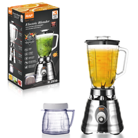 RAF R.2939 Elektrische Blender 750W 1.25L Glazen Kan 20000RPM Vierblads 2-in-1 Mixer Blender voor Sap Smoothie IJs Kruimelen Dranken