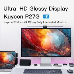 Écran de jeu Kuycon P27G ultra-clair haute définition IPS 500cd/m² 4K 60Hz 27 pouces avec support - Product Image 3