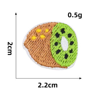 かわいいミニ自己粘着刺繍小さなフルーツ海動物クラウンデザイン子供Diyパッチステッカー装飾用 - Product Image 2