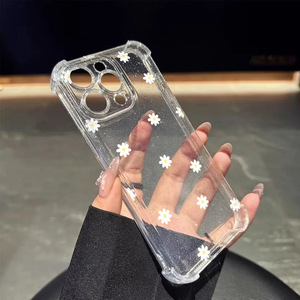 INS-style fresh floral phone case for iPhone 17 Pro Max, soft case for iPhone 14/15, fully covered case for iPhone 13/12 - Product Image 6