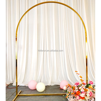 Arche de mariage en métal courbée en S, support de drapage floral, support de toile de fond personnalisé pour la décoration de mariages, banquets et fêtes - Fabricant