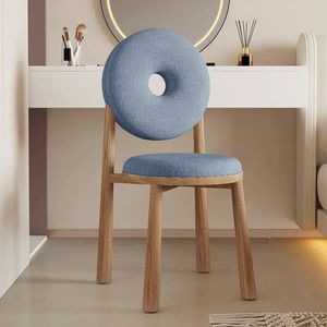 Chaise en velours berbère style crème, confortable pour la maison, la <span class=keywords><strong>chambre</strong></span> ou comme chaise de maquillage avec dossier L087 - Product Image 1