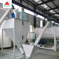 Ligne de production complète de traitement des poudres, intégrant le dosage, le broyage, le mélange homogène et l'unité de poudrage à faible résidu