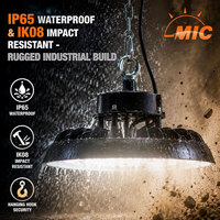Détecteur de mouvement micro-ondes ETL DLC SAA 100W 150W 200W, capteur intelligent UFO pour bâtiments modernes et centres d'exposition