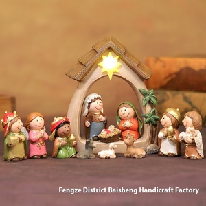 Luci LED Natalizie Ecologiche, Ornamenti in Resina della Natività di Gesù, Nuove Decorazioni e Regali per le Festività - Product Image 6