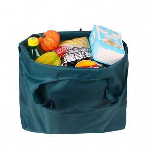 Sac de courses pliable en polyester vierge avec logo personnalisé, écologique et réutilisable, type fourre-tout enroulable - Product Image 6