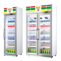 Réfrigérateur Commercial 450L 2900L à Refroidissement par Ventilation, Sans Givre, pour Boissons, avec Contrôle Numérique, 5 Portes, Autonome