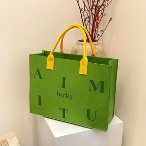 Bolsa <span class=keywords><strong>de</strong></span> <span class=keywords><strong>fieltro</strong></span> <span class=keywords><strong>de</strong></span> compras reutilizable <span class=keywords><strong>con</strong></span> letras a la moda <span class=keywords><strong>de</strong></span> nuevo estilo, bolsas <span class=keywords><strong>de</strong></span> <span class=keywords><strong>fieltro</strong></span> ecológicas <span class=keywords><strong>de</strong></span> gran capacidad <span class=keywords><strong>con</strong></span> logotipo impreso personalizado - Product Image 5