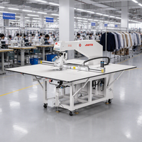 Machine à coudre industrielle automatique à point noué CNC JUITA JTK10-90A à tête rotative à 360°, haute efficacité, pour modèles prédécoupés