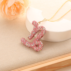 สินค้ามาใหม่12ราศีสร้อยคอจี้หญิงเครื่องประดับที่สง่างามสีชมพูสดใสดูดวงราศีสร้อยคอ - Product Image 4