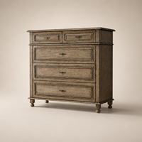 Meubles de chambre et de salon modernes durables sur mesure, fabriqués à la main en bois massif biologique, commode à 5 tiroirs, intérieur luxueux, directement de l'usine