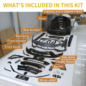 Kit carrosserie demi-carbone pour <span class=keywords><strong>Lamborghini</strong></span> URUS : transformation de style <span class=keywords><strong>ancien</strong></span> en nouveau, comprenant pare-chocs avant, jupes latérales, extensions d'ailes et capot - Product Image 5