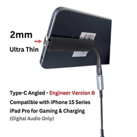 Cables de datos FPC flexibles de alta potencia con carga rápida PD, tipo C macho a hembra, ultra delgados y planos, cable de datos USB C para iPad