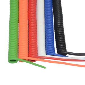 GY OEM/ODM מחיר סיטונאי ישיר מותג באיכות מעולה כבל חשמלי 3 -12 ליבות קפיץ ספירלה מתולתל חוט כבלים PVC מותאם אישית במפעל