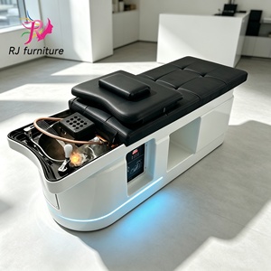 Cama de Spa para Cabeza de Lujo, Ergonómica, con Esponja de Alta Densidad, Silla para Lavado de Cabello y Terapia Acuática para Salón de Belleza - Product Image 1