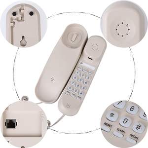 Téléphone filaire mural <span class=keywords><strong>pour</strong></span> bureau, maison, hôtel, vente en gros, mini téléphone <span class=keywords><strong>fixe</strong></span> - Product Image 4