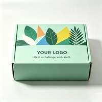 Boîte d'expédition en carton ondulé personnalisée en gros, boîte à vêtements de haute qualité, vente chaude, boîte d'expédition de vêtements à l'encre de soja