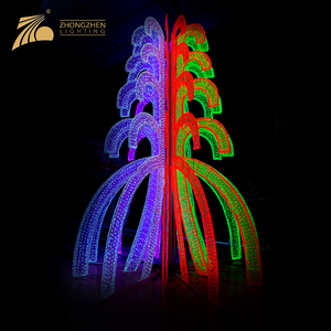 Custom Giant Holiday Decoration Lighting Project RGBW Christmas <strong>LED</strong> <strong>Tree</strong> <strong>Light</strong> - Product Image 4