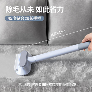 <b>Cat</b> Hair Remover Long Handle Manual Pet Hair Scraper For <b>Sofa</b> Bed Carpet Lint Remover Portable ABS Material - Product Image 3
