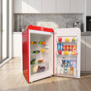Mini Refrigerador Independiente de 140 Litros, Tamaño Compacto, Control de Temperatura Ajustable, Estantes de Almacenamiento Desmontables, Pequeño para el Hogar - Product Image 1
