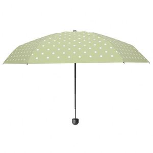 Parapluie de poche mini ultra-léger tendance UPF 50+ à 5 plis et 6 baleines avec revêtement vinyle, style frais, pour femme, soleil, pluie, voyage, usage quotidien, cadeau - Product Image 4
