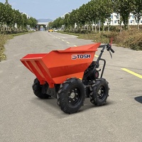 TOSH Benzin Selbst laden der Garten Farm Wheel 4x4 Track 300kg 500kg Tracked Crawler Mini Dumper Truck
