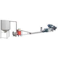Granulateur de recyclage de plastique PP PE à double vis 100-300 kg/h, granulateur de recyclage de plastique PP PE en deux étapes