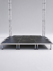 Plateforme de scène portable en aluminium 1x2m avec finition antidérapante et boucle latérale - Product Image 1