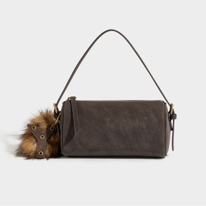 กระเป๋าหนังนูบัคสไตล์เรโทรทรงกระบอก สะพายไหล่แบบมินิมอล  กระเป๋าถือลำลองสำหรับเดินทาง  กระเป๋าถือผู้หญิงสำหรับฤดูร้อน ป้องกันการโจรกรรม  ODM - Product Image 1