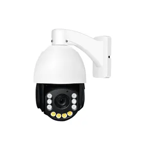 Suivi automatique double source de lumière audio bidirectionnel zoom 20X caméra ip 6MP poe ptz, avec fente pour carte SD