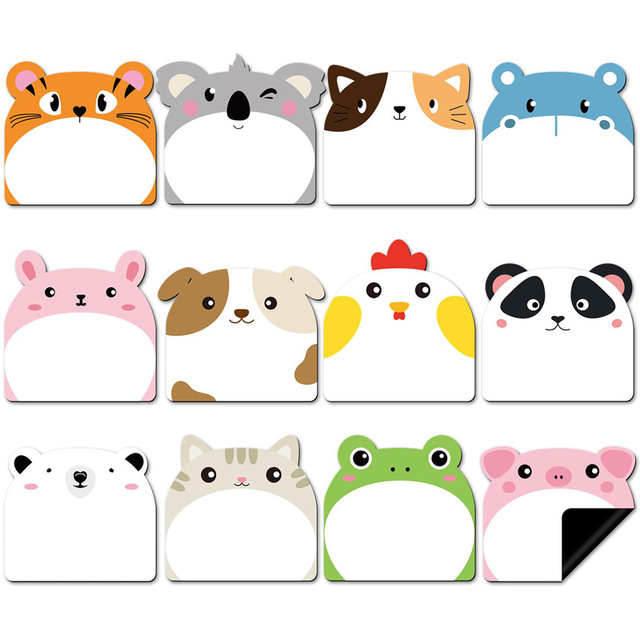Customizable Cute Animal Cartoon Magnet Self-Adhesive Fridge Magnet Write Board White Board