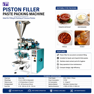 Machine d'emballage de sauces – Machine de remplissage et de scellage de sauces liquides et visqueuses à grande vitesse - Product Image 1