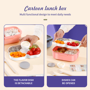 Bán buôn nhựa cầm tay lò vi sóng-nước nóng Hộp Ăn Trưa cho các trường học trẻ em cho lưu trữ - Product Image 5