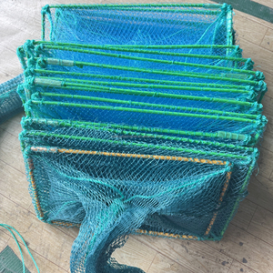 Piège à crevettes et crabes en nylon/PE compact et portable de haute qualité, adapté aux opérations de capture dans les lacs et étangs d'eau douce - Product Image 6