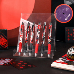 Joytop 2003-1 थोक एफएओ मोबाइल फोनों के लिए एक्रिलिक क़लमों के लिये बैठकी सेट कस्टम लोगो स्कूल छात्र 0.5Mm वापस लेने योग्य आड़ू स्याही जेल कलम केवल एक बार - Product Image 2