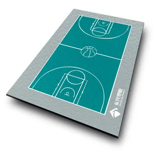 Multi-Funktionen Günstige tragbare Kunststoff Indoor-Basketball platz PVC-Sport boden