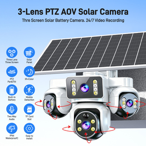 กล้องวงจรปิด <span class=keywords><strong>Yoosee</strong></span> AOV Solar 4G ซิมการ์ด 3 เลนส์  ติดตามบุคคล ตรวจจับความเคลื่อนไหว  ระบบ AI อัจฉริยะ ไร้สาย พร้อมเสียง  กล้อง IP PTZ ภายนอกอาคาร - Product Image 2