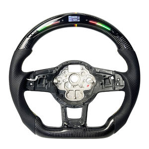 Volant sport en fibre de carbone de style racing pour Volkswagen <span class=keywords><strong>Golf</strong></span> 4 5 6 <span class=keywords><strong>7</strong></span> 8 GTI <span class=keywords><strong>R</strong></span> MK5 MK6 MK7 MK8 <span class=keywords><strong>2017</strong></span>, mise à niveau du modèle ancien au nouveau - Product Image 1