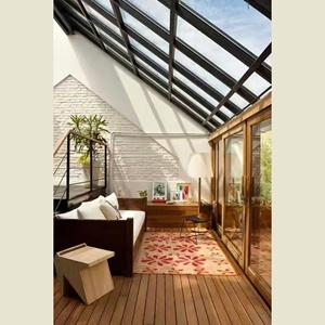 Современный стиль теплоизолированный изогнутый алюминиевый сборный стеклянный солярий стильный внешний зимний сад солярий стильный дизайн - Product Image 5