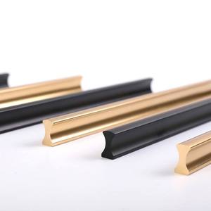 Solid Brass Hotel Long Bar Pull Handle Rectangle Minimalist Durable Eco-Friendly Cabinet Wardrobe Dresser Drawer <strong>Knob</strong> - Product Image 5