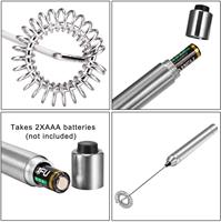 Barboteur à lait électrique portable Batteur en aluminium puissant Support en acier inoxydable Emballage de boîte de couleur