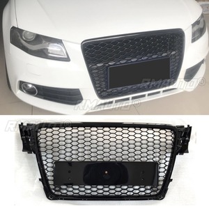 ชุดแต่งกันชนหน้า สำหรับ Audi A4 B8 ปี 2009-2012  กระจังหน้าแบบ Racing  พร้อมแถบตกแต่ง  อะไหล่ภายนอก - Product Image 2