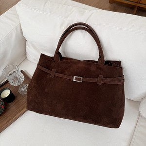 กระเป๋าโท้ทผู้หญิง หนัง PU สีแดงเลือดหมู ความจุเยอะ ตัวล็อคแม่เหล็ก ใช้ได้ทุกวัน สีพื้น ฤดูใบไม้ร่วง 2025 - Product Image 1