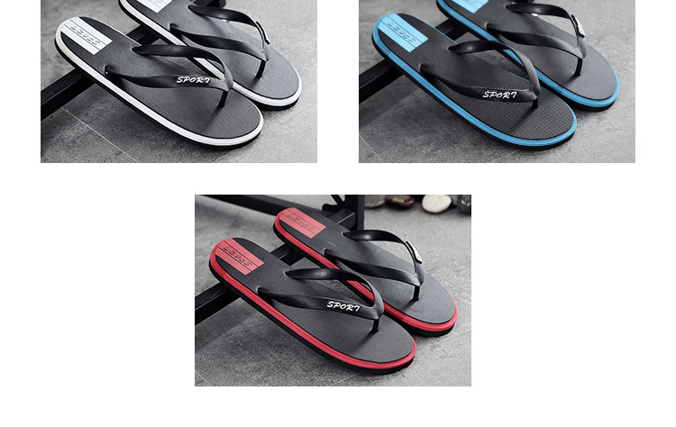 Summer Outside Flipflops Men PVC Shoes Non-slip Flip Flops Boys Bedroom Slippers Wholesale