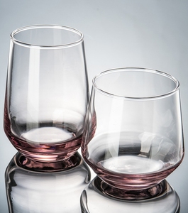 Bicchieri da Vino Senza Stelo con Fondo Colorato, <span class=keywords><strong>Bicchierini</strong></span> da Shot, Bicchieri a Forma di Uovo Senza Piombo, Bicchieri Highball 370/390ml - Product Image 5