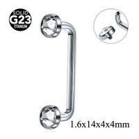 Piercing de surface en titane massif G23, bijoux de piercing corporel, barbell pour piercing vaginal, bijoux de piercing génital VCH