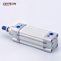 Vérin pneumatique DNC SE 125 mm capteur magnétique double effet avec amortisseur réglable vérin