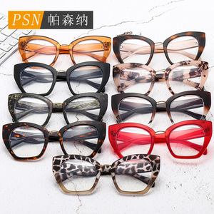 แว่นตาแฟชั่นทรงแคทอายกรอบเต็มเลนส์ PC ป้องกันแสงสีฟ้าสำหรับทุกเพศ - Product Image 2