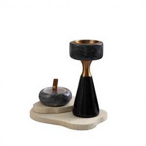 <b>Art</b> Empire Exports Luxury Black Metal Eco-Friendly <b>Indian</b> Incense Burner for Islamic Home Fragrance Decor All-Season AROMATIC - Product Image 1