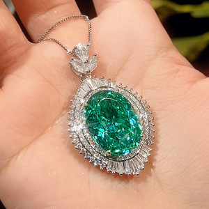 New high-end Jewelry <b>Simulation</b> Bird's Nest Chopala Green Retro Jewelry Set Main Stone 15*20-13*18 - Product Image 3